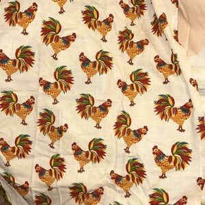 Harvest moon Rooster Pattern cotton flex vintage Dash inspired tea towel dish